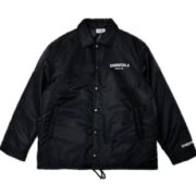 Essentials Fear of God Coach Jacket Jet Black 