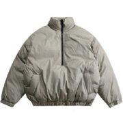 Fear of God Essentials Half Zip Jacket Gray