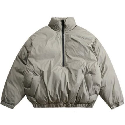 Fear of God Essentials Half Zip Jacket Gray