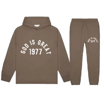 Essentials God Is Great Tracksuit - Brown