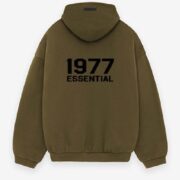 1977 Essentials Fleece Hoodie Olive